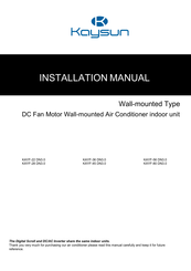 Kaysun KAYF-56 DN3.0 Installation Manual