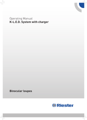 Riester K-L.E.D. Operating Manual