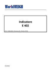 WorldWEIGH E 402 Manual