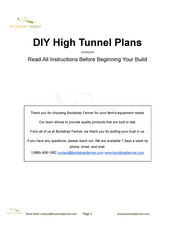 Bootstrap Farmer DIY High Tunnel Plans Instructions Manual