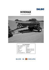 DALBO MINIMAX 630 User Instructions