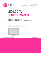 LG 32LE7500-SA Service Manual