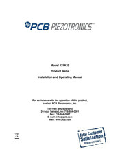 PCB Piezotronics 421A25 Installation And Operating Manual