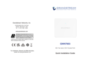 Grandstream Networks GWN7603 Quick Installation Manual