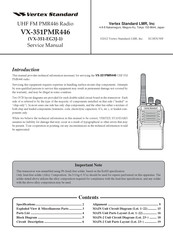 Vertex Standard VX-351PMR446 Service Manual