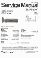 Technics SL-PS670A Service Manual