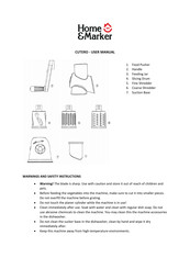 Home & Marker CUTERO User Manual