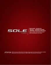 Sole Fitness SR500s Owner's Manual