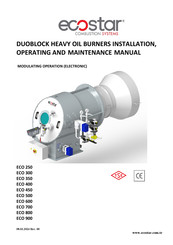 ECOSTAR ECO 400 Operating And Maintenance Manual