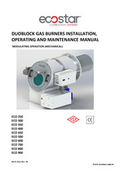 ECOSTAR ECO 400 Installation, Operating And Maintenance Manual