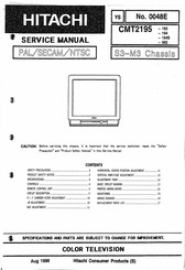 Hitachi CMT2195-194S Service Manual