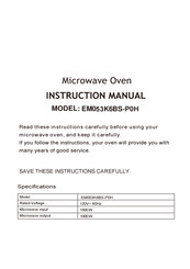 Midea EM053K6BS-P0H Instruction Manual