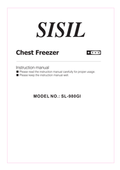SISIL SL-980GI Instruction Manual