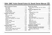 GMC Yukon XL Denali 2004 Owner's Manual