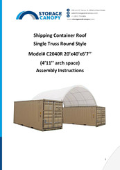 Storage Canopy C2040R Assembly Instructions Manual