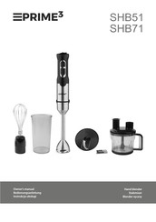 prime3 SHB71 Owner's Manual