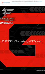 ASROCK Fatal1ty Z270 Gaming-ITX/ac User Manual