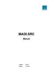 LAWO MADI.SRC Manual