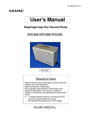 Ulvac DTC-22A User Manual
