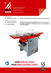 Holzmann HOB410ECO Operating Manual