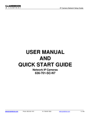 C.J. ANDERSON 636-701-SC-N7 User Manual And Quick Start Manual