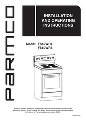 Parmco FS60WR4 Installation And Operating Instructions Manual