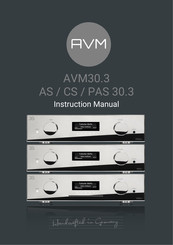 AVM CS30.3 Instruction Manual