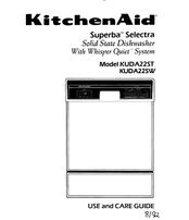 KitchenAid Superba Selectra KUDA22SW Use And Care Manual
