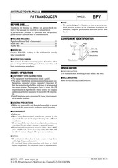 Mg BPV Instruction Manual
