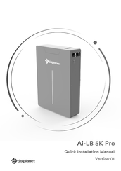 Solplanet Ai-LB 5K Pro Quick Installation Manual