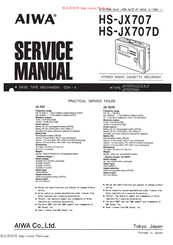 Aiwa HS-JX707 Service Manual