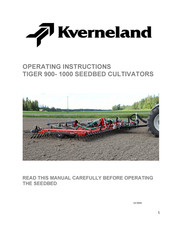 Kverneland TIGER 900 Operating Instructions Manual