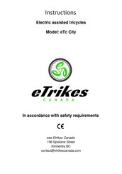 eTrikes eTc City Instructions Manual