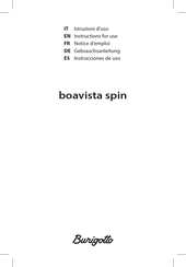 Burigotto boavista spin Instructions For Use Manual