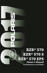 Polaris RZR 570 EPS 2017 Owner's Manual For Maintenance And Safety