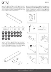 GTV LUNAR LD-LUNAR120-80 Assembly Instruction Manual