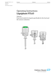 Endress+Hauser Liquiphant FTL63 Operating Instructions Manual