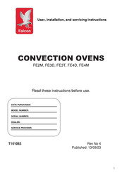 Falcon FE2M User, Installation And Servicing Instructions