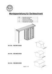 Weka 100.0403.00.00 Assembly Instructions Manual