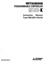 Mitsubishi Electric MELSEC-KOJIU Instruction Manual