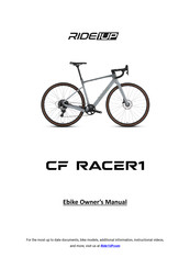 Ride1up CF RACER1 Owner's Manual
