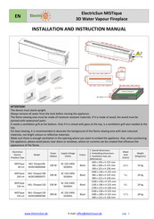 ELECTRICSUN 6426538000598 Installation And Instruction Manual