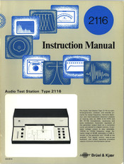 BRUEL & KJAER 2116 Instruction Manual
