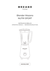 mozano AGD/BLE/M01 Operating Manual