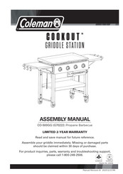 Coleman COOKOUT CO-500GG Assembly Manual
