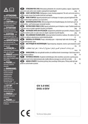 Lavor GV 3.0 VAC DSG-3 EXV User Instructions