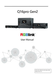 RGBlink Q16pro Gen2 1U User Manual