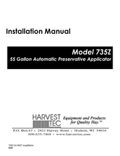 Harvest TEC 735Z Installation Manual