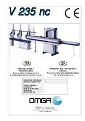 OMGA V 235 nc Operation And Maintenance Manual