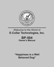 E-Collar Technologies Barkless Pro BP-504 Owner's Manual